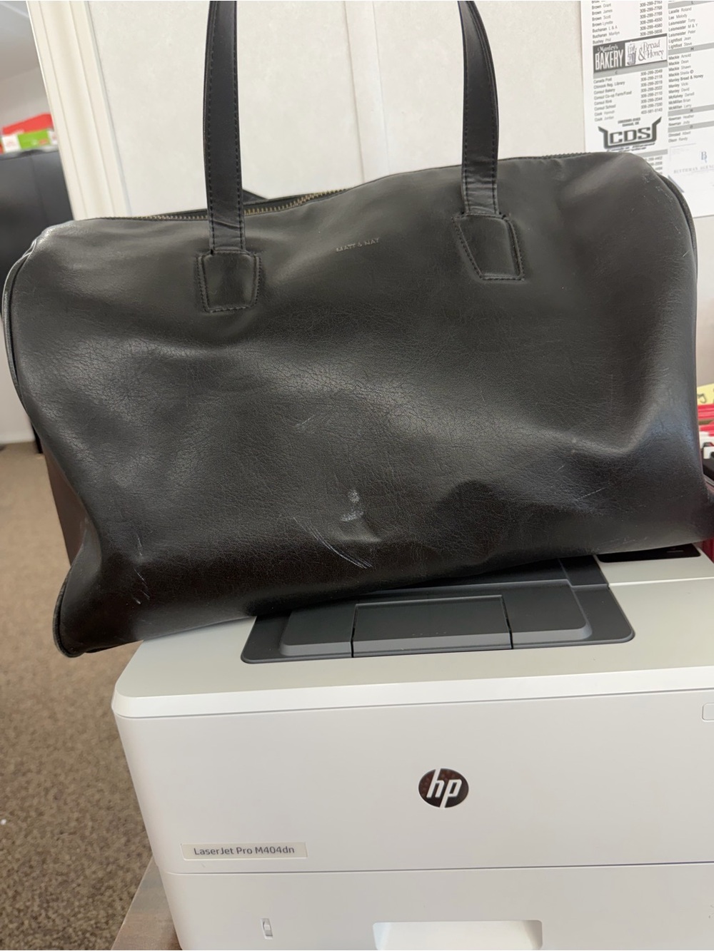 Matt N Nat vegan leather duffel bag